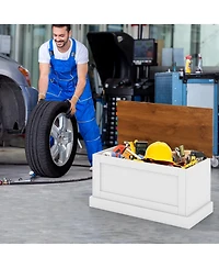 Spacious Storage Trunk with Metal Safety Hinge for Home Organization