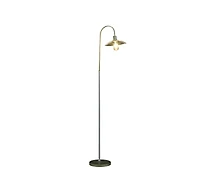 Streamdale Industrial Cage Floor Lamp in Gold/White