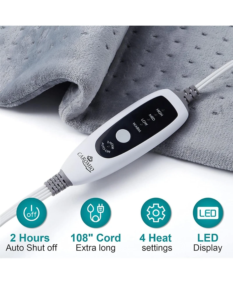 Caromio Electric Heating Pad Extra Large, 17" x 33"