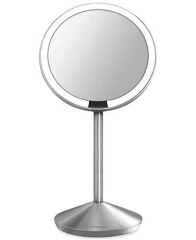 simplehuman 5" Sensor Travel Makeup Mirror, 10x Magnification and Adjustable Brightness