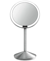 simplehuman 5" Sensor Travel Makeup Mirror, 10x Magnification and Adjustable Brightness