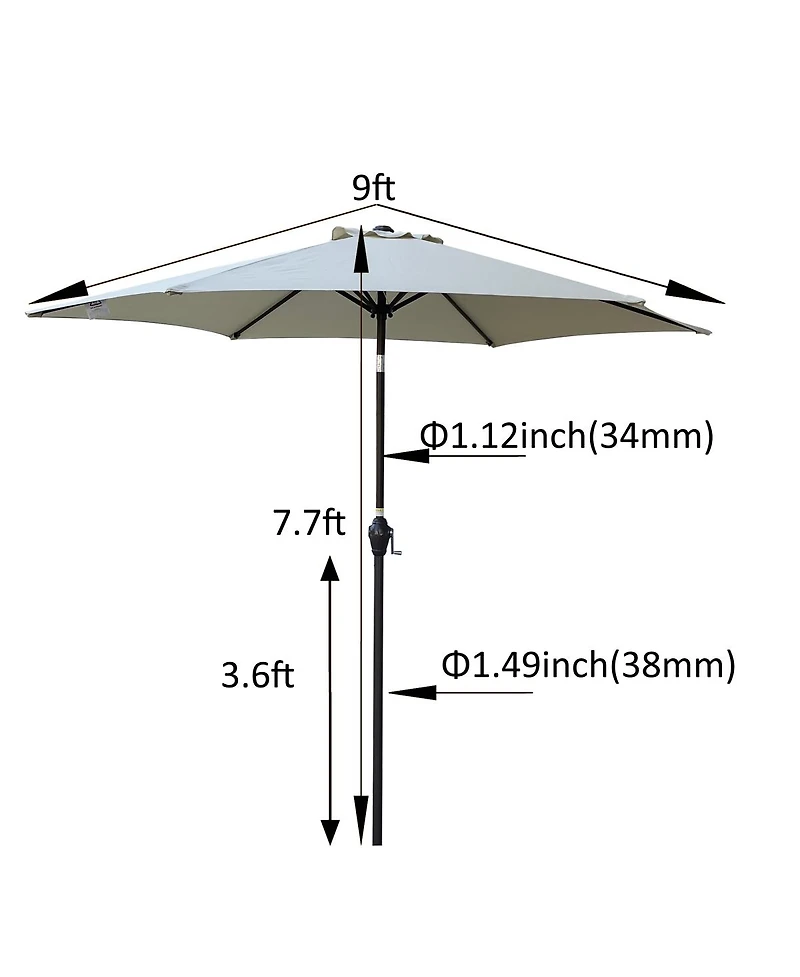 Streamdale 9FT Umbrella Frozen Dew