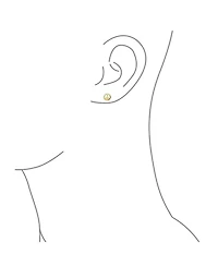 Bling Jewelry Minimalist World Peace Sign Pendant Necklace in Gold Plated Sterling Silver