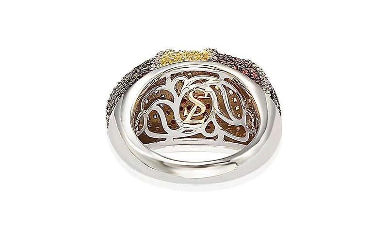 Suzy Levian New York Sterling Silver Cubic Zirconia Exotic Ring