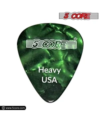 5 Core Guitar Picks 12 Piece 0.96mm Celluloid Heavy Gauge Pick for Acoustic Electric Bass Guitar Natural Feel Warm Tone Puas Para Guitarra