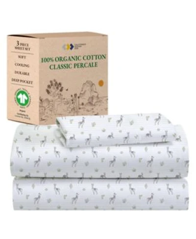 100 Organic Cotton Sheets Set Gots Certified Percale Bed Sheet