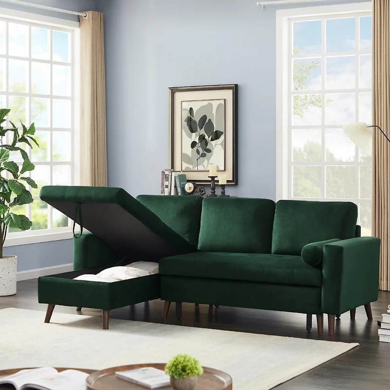 Streamdale Reversible Storage Sofa Bed with Corner Chair