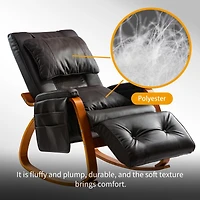 Streamdale Massage Comfortable Relax Rocking Chair Brown