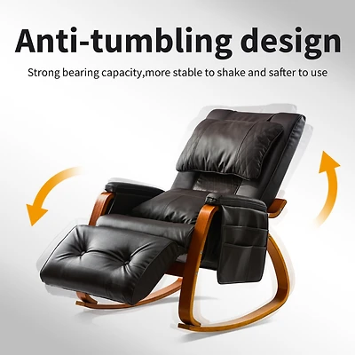 Streamdale Massage Comfortable Relax Rocking Chair Brown