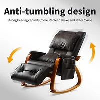Streamdale Massage Comfortable Relax Rocking Chair Brown