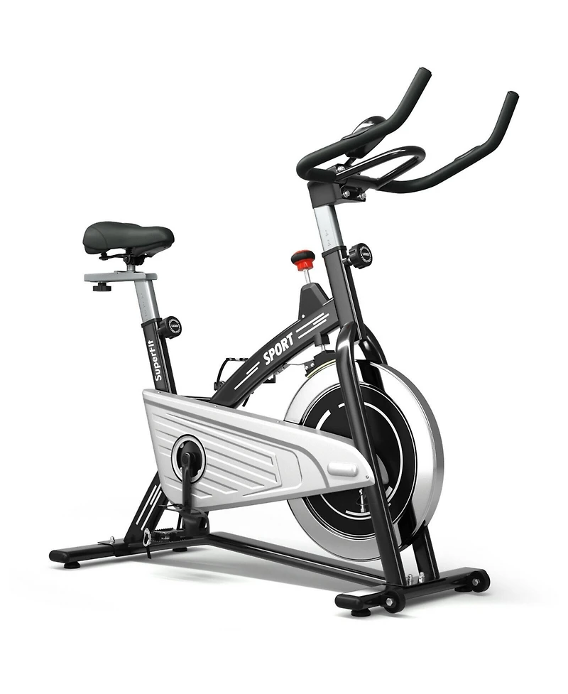 Indoor Exercise Bike with Heart Rate Sensors and Digital Monitor for Home Workouts