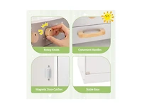 Corner Kids Play Kitchen with Washing Machine & Ice Maker Perfect Gift for Creative Play