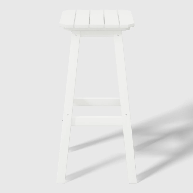 WestinTrends 29" Hdpe Outdoor Patio Square Bar Stools (Set of