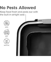 Iris Usa Lbs / Qt WeatherPro Airtight Pet Food Storage Container with Attachable Casters, For Dog Cat Bird and Other Pet Food Storage Bin