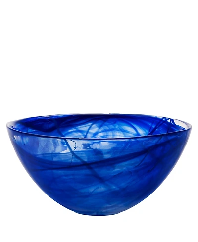 Kosta Boda 13.8" Contrast Blue Decor Bowl