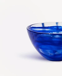 Kosta Boda 6.3" Contrast Blue Decor Bowl