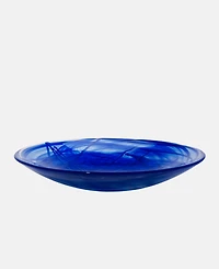 Kosta Boda 15" Contrast Dish Blue Serve Ware