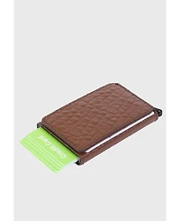 Furniq Uk Men's Genuine Leather Elephant Pattern Card Holder