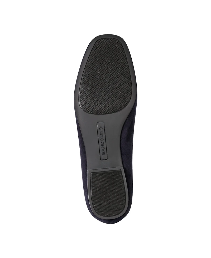 Bandolino Women's Meonna Square Toe Bow Detail Loafers