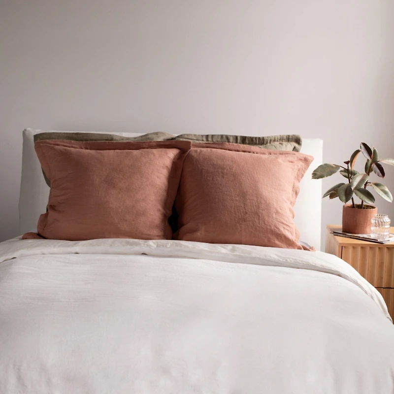 Flanged French Linen Euro Pillow