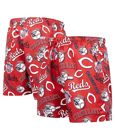 Pro Standard Men's Black Cincinnati Reds Toss Logo Woven Shorts