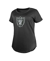 New Era Women's Charcoal Las Vegas Raiders 2024 Nfl Draft T-Shirt