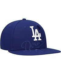 New Era Men's Royal Los Angeles Dodgers Shadow Logo 59FIFTY Fitted Hat