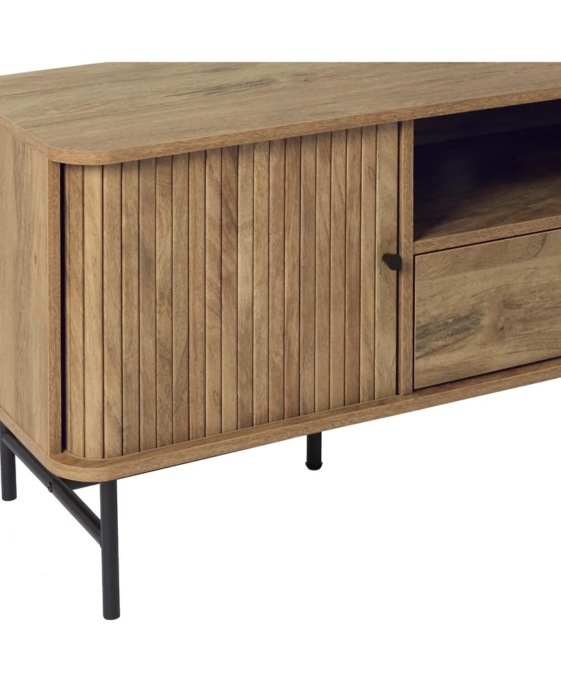 Amber & Emily Tv Stand with Sliding Doors for TVs up to 75"