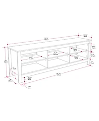 Amber & Emily Tv Stand with Open Shelves for TVs up to 85"