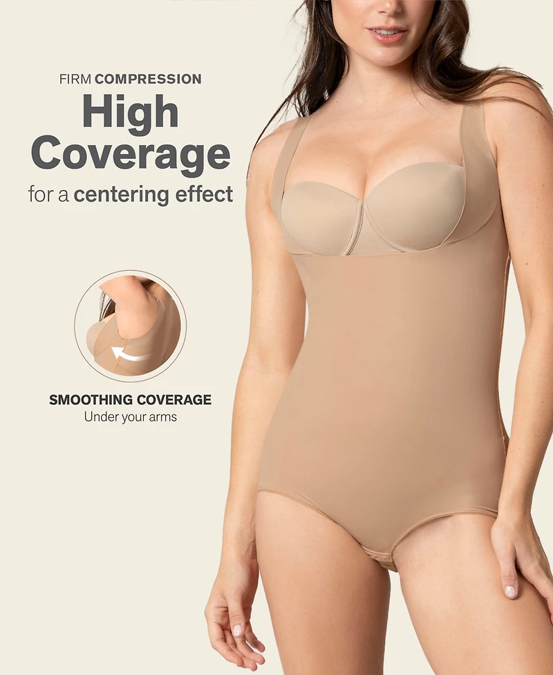 Leonisa Women's Plunge Back Classic Sculpting Body Shaper