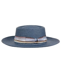 Angela & William Straw Pork Pie Fedora Hat
