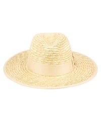 Angela & William Straw Panama Fedora Hat