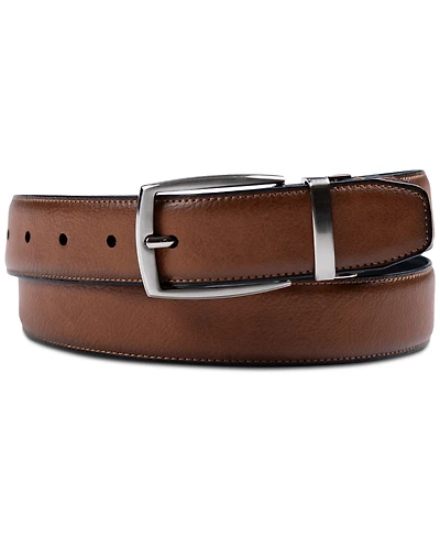 Club Room Men's Reversible Pebble Belt, Created for Macy's