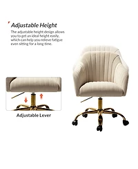 Velvet Home Office Desk Chair Height Adjustable
