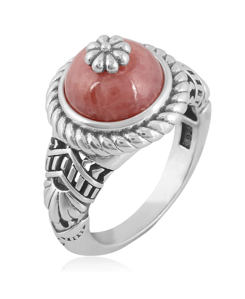 American West Jewelry Southwestern Wildflower Ring-Crafted from Sterling Silver and Genuine Gemstones, Sizes 5-10