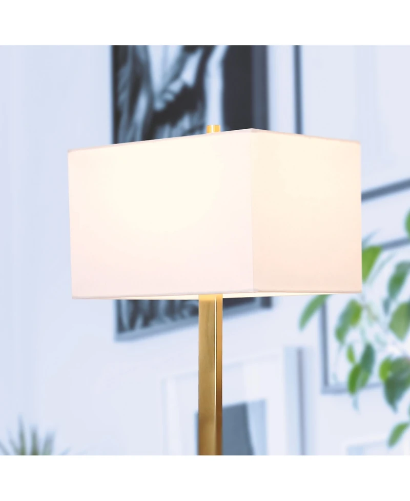 Stella 60" Led Standing Floor Lamp with Rectangular Shade