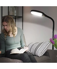 Litespan 53" Dimmable Led Reading Task Lamp with Height Adjustable Gooseneck Head