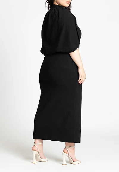 Eloquii Women's Sweater Cape Dress