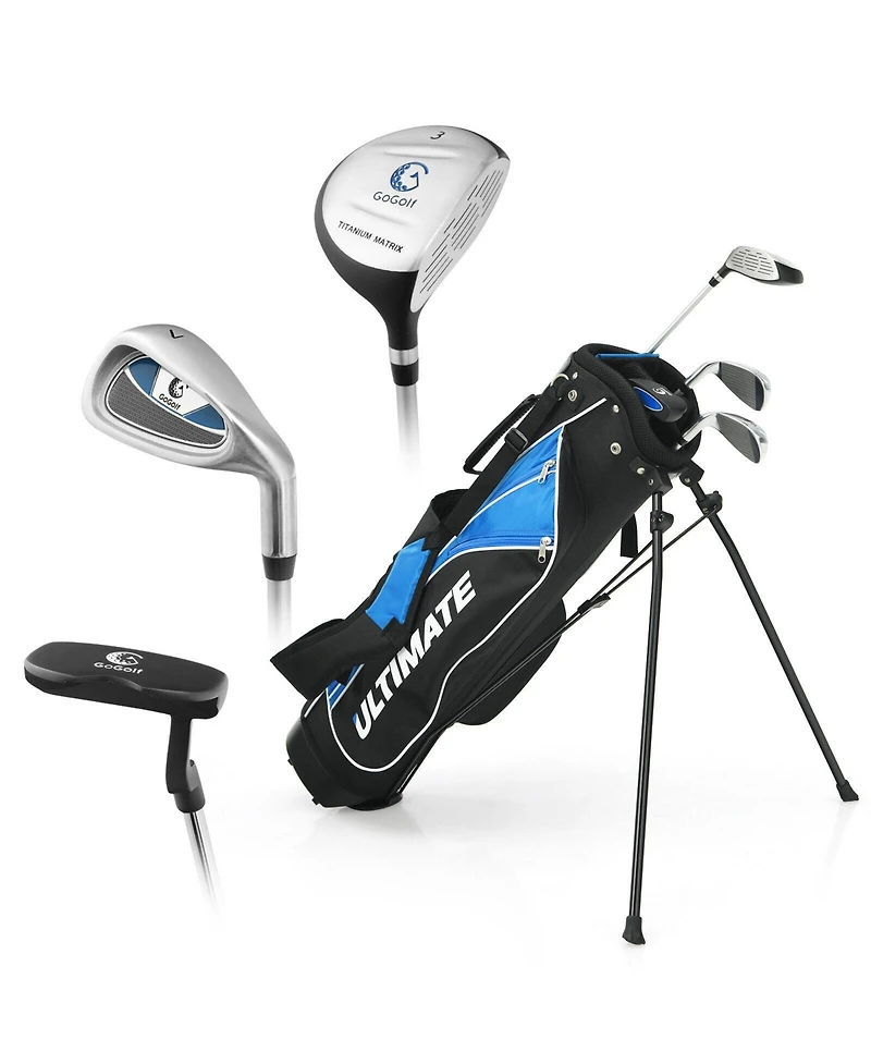 Slickblue Junior Complete Golf Club Set For Age 8 to 10