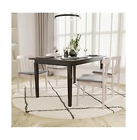 Emma+Oliver Charlize Set Of 2 Solid Wood Dining Chairs With Spindle Backrests And Vinyl Seats