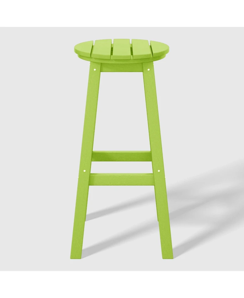 WestinTrends 29" Hdpe Outdoor Patio Round Bar Stool Set of 3