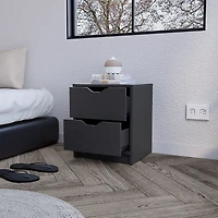 Streamdale Nightstand Gandu, Two Drawers, Finish