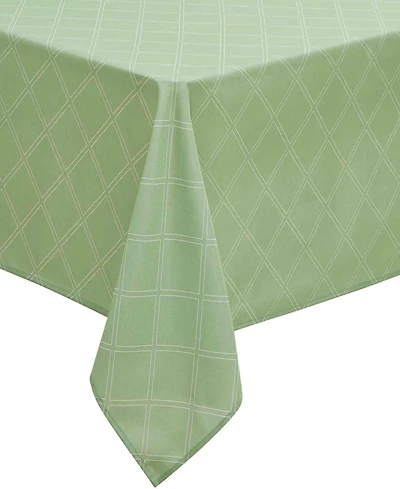 Izod Harbor Trellis Water-Resistant Indoor and Outdoor Tablecloth, 60" x 120" Rectangle