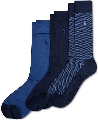 Polo Ralph Lauren Men's 3-Pk. Supersoft Birdseye Dress Socks