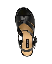 Nine West Women's Jalissa Block Heel Open Toe Dress Sandals