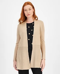 Anne Klein Monterey Open-Front Longline Cardigan