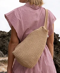 The Sak Women's Geo Sling Crochet Backpack