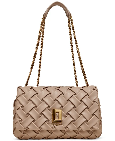 Karl Lagerfeld Paris Lafayette Leather Shoulder Bag