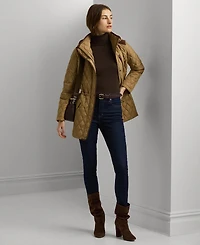 Lauren Ralph Women's Hooded Anorak Quilted Coat