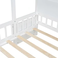 Streamdale Twin House Bed with Sofa, Charging Station, Shelves & Drawers